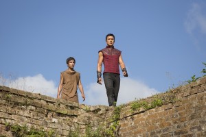Aramis Knight as M.K. and Daniel Wu as Sunny - Into the Badlands _ Season 1, Epsiode 1 - Photo Credit: Patti Perret/AMC