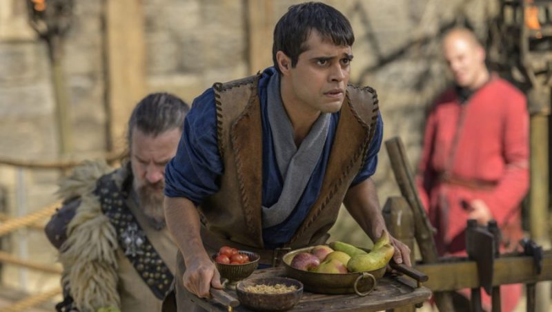 The Outpost -- "Dying Is Painful" -- Image Number: OUT308_0203.jpg -- Pictured (L-R): Adam Johnson as Munt and Anand Desai-Barochia as Janzo -- Photo: Aleksander Letic/NBCU International -- © 2020 Outpost TV LLC. Courtesy of Electric Entertainment.