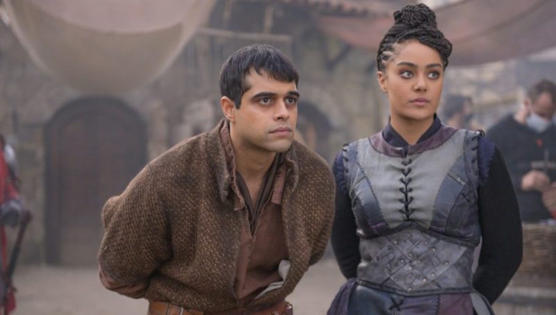 The Outpost -- “They Bleed Black Blood” -- Pictured (L - R): Anand Desai-Barochia as Janzo and Izuka Hoyle as Wren -- Photo: Aleksandar Letic/NBCU International -- 2020 Outpost TV LLC. Courtesy of Electric Entertainment.